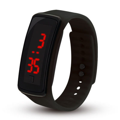 Geleid Licht van het het Horlogesilicone van Armbandkinderen Rubber de Manchethorloge