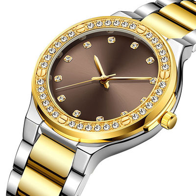ROHS Echt Diamond Quartz Watch, Hardlex Diamond Bracelet Watch For Ladies