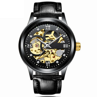Het transparante Mechanische 100g Gewicht van Diamond Alloy Quartz Wrist Watch