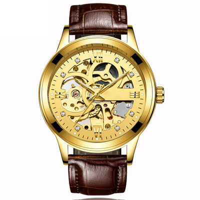 Het transparante Mechanische 100g Gewicht van Diamond Alloy Quartz Wrist Watch