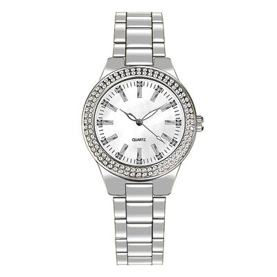 Het Galvaniserende Kwarts Movt Echt Diamond Watch 8mm van IPG Wijzerplaatdikte