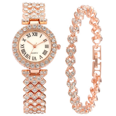 100g het Polshorloge van het vrouwenkwarts, OEM Diamond Bracelet Watch For Ladies