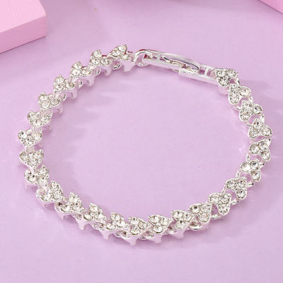 100g het Polshorloge van het vrouwenkwarts, OEM Diamond Bracelet Watch For Ladies