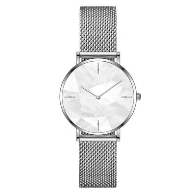 SS316L van het het Kwartsroestvrije staal van vrouwen Bestand het Horloge3atm Water