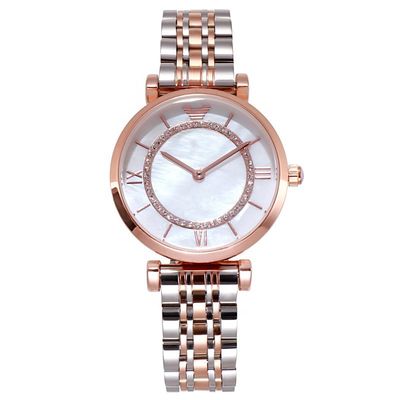 Diamond Rose Gold Wrist Watch For-Beschikbare ODM van Damesjapan Movt