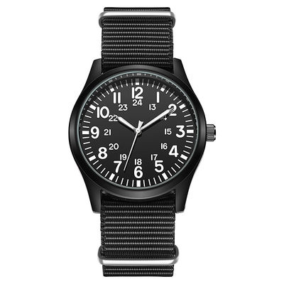 SR626SW Horloges van het batterij de Klassieke Kwarts, het Nylon Polshorloge van PC21 Movt