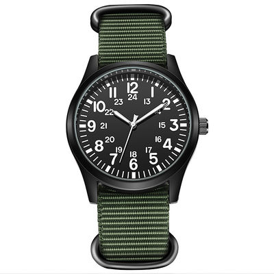 SR626SW Horloges van het batterij de Klassieke Kwarts, het Nylon Polshorloge van PC21 Movt