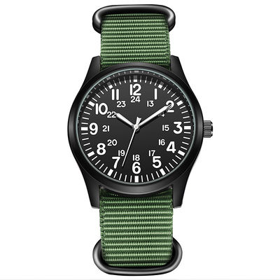 SR626SW Horloges van het batterij de Klassieke Kwarts, het Nylon Polshorloge van PC21 Movt