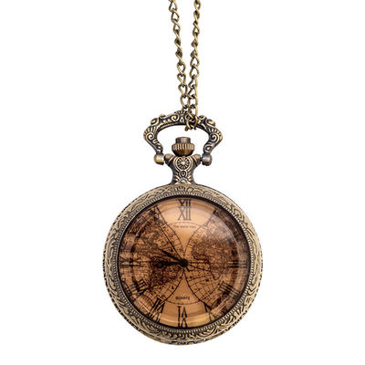 Retro Uitstekende Kwarts Movt van de Zakhorlogeklok met 0.8m Ketting