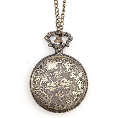 Retro Uitstekende Kwarts Movt van de Zakhorlogeklok met 0.8m Ketting