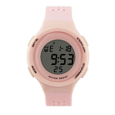 Kleurrijk LCD Digitaal Handhorloge met Originele Silicone Rubberriem