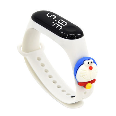 Van het de Armbandhorloge van het jonge geitjesbeeldverhaal Elektronisch Thermoplastisch het Silicone Rechthoekig Geval