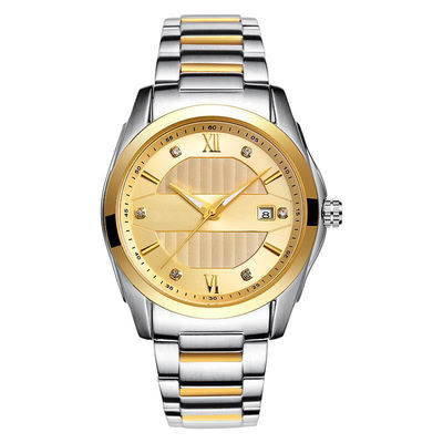 Riem de van bedrijfs automatische Mechanische Mensen van Diamond Studded Watch With Steel