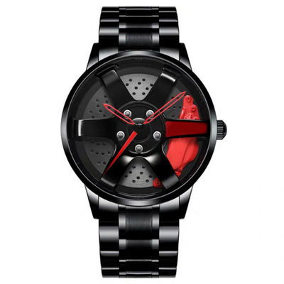 Van de de Legeringsriem van de rennende Mensen van het de Schijfhorloge van het Wielontwerp Holle het Kwartshorloge