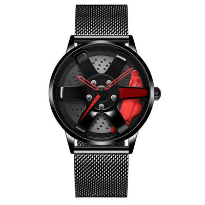Van de de Legeringsriem van de rennende Mensen van het de Schijfhorloge van het Wielontwerp Holle het Kwartshorloge