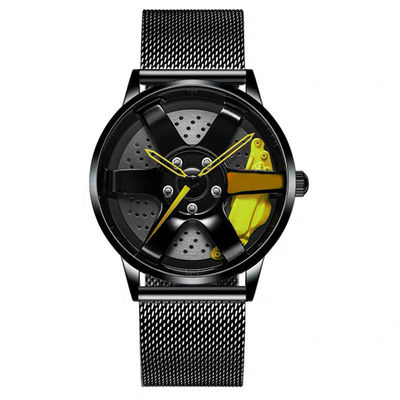Van de de Legeringsriem van de rennende Mensen van het de Schijfhorloge van het Wielontwerp Holle het Kwartshorloge