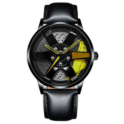 Van de de Legeringsriem van de rennende Mensen van het de Schijfhorloge van het Wielontwerp Holle het Kwartshorloge
