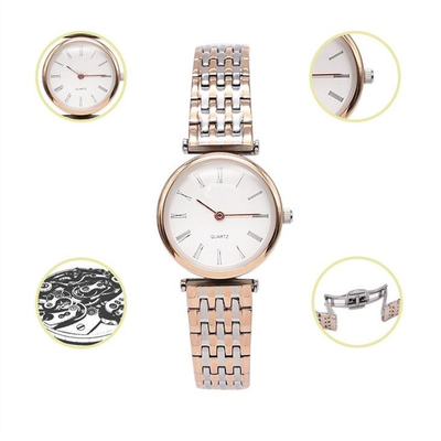 Het aangepaste van de het Horlogechronograaf 316l van het Paarkwarts Horloge van de het Roestvrije staalarmband