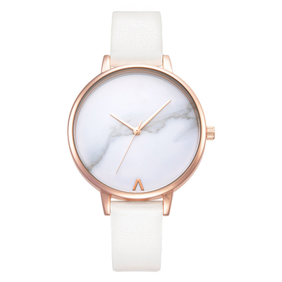 Marmerunscaled-Horloge 30m van het Vrouwenleer maakt 182mm Riem waterdicht