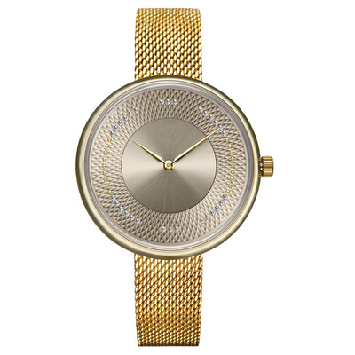 Diamond Encrusted Watch Chronograph Wrist 30m van kwartsvrouwen maakt waterdicht