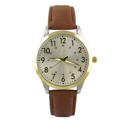 Toevallig het Leerhorloge 17mm van de kwartslegering Riem het Galvaniseren Geval voor Famale