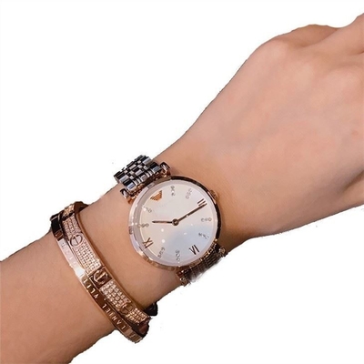 Analoog Horloge 30mm van het Roestvrij staalkwarts Dia Casual Aesthetic Mirror