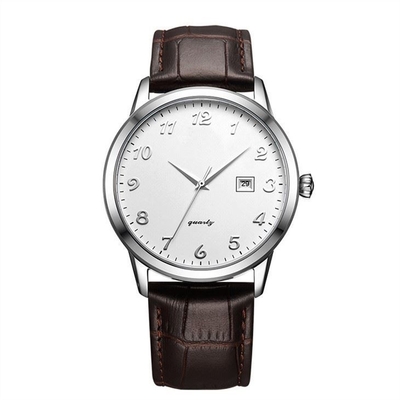 De Chronograafpolshorloge 42mm Wijzerplaat 220mm van leerriemen Riem
