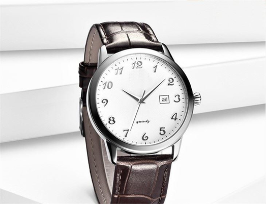 De Chronograafpolshorloge 42mm Wijzerplaat 220mm van leerriemen Riem