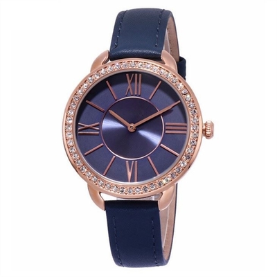 9.8mm de Bewegingsleer Encrusted van Wijzerplaatdiamond quartz watch 2035