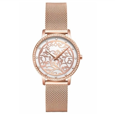 16mm Riem Echt Gegraveerd Diamond Quartz Watch Japanese Movement