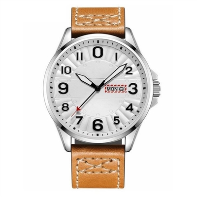 Dubbel het Kwartspolshorloge 45mm van de Kalenderlegering Wijzerplaatpu Chronograaf