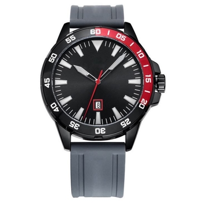 252mm van de de Sportmens van het Riemsilicone de Beweging van het het Horloge3atm Kwarts met Vatting