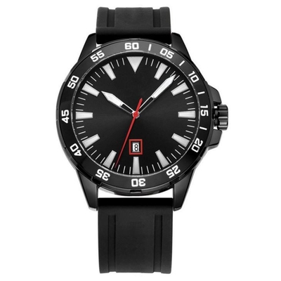 252mm van de de Sportmens van het Riemsilicone de Beweging van het het Horloge3atm Kwarts met Vatting