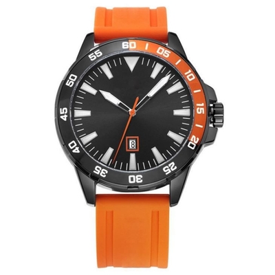 252mm van de de Sportmens van het Riemsilicone de Beweging van het het Horloge3atm Kwarts met Vatting