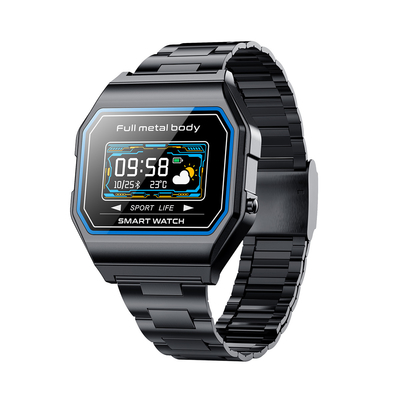 Kiest het Digitale Horloge Vierkante 0.96inch van de Mensen van de metaalband Aanrakings Analoog-numerieke Horloges uit