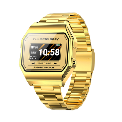 Kiest het Digitale Horloge Vierkante 0.96inch van de Mensen van de metaalband Aanrakings Analoog-numerieke Horloges uit