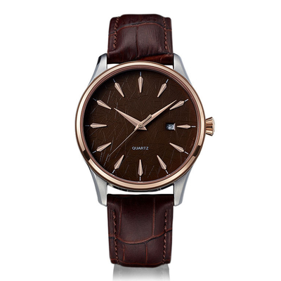 30M Waterproof Top Layer het Paarhorloge van het Zweepleer