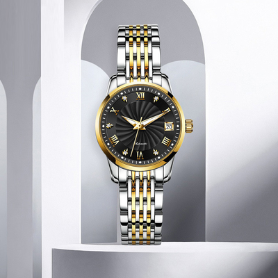 Diamond Waterproof Woman Modern Sophisticate-Horloge Mechanische Zaken