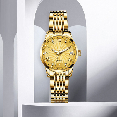 Diamond Waterproof Woman Modern Sophisticate-Horloge Mechanische Zaken