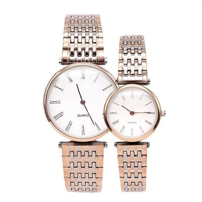 Van de Minnaarpolshorloges van de bedrijfsmanierlegering Horloge van het het Paarpaar het Eenvoudige Modieuze Dunne