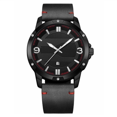 Van het de Legeringskwarts van het sportenleer van het Polshorlogeathleisure de Riem Lichtgevend Horloge
