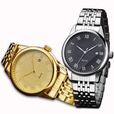 Het toevallige Minimalistische van de de Horlogespersoonlijkheid van het Roestvrij staalkwarts Horloge van het het Kwartspaar