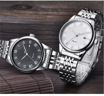 Het toevallige Minimalistische van de de Horlogespersoonlijkheid van het Roestvrij staalkwarts Horloge van het het Kwartspaar