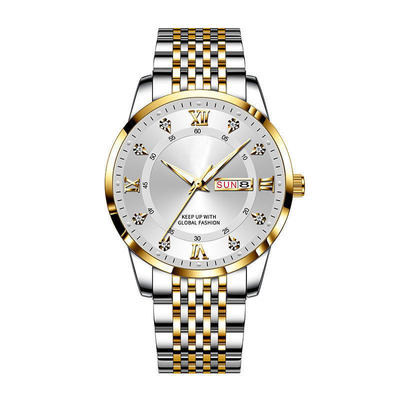 Seiko Movement Stainless Steel Chronograph-Waterdichte de Gesp van de Horlogevlinder