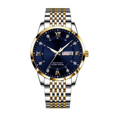 Seiko Movement Stainless Steel Chronograph-Waterdichte de Gesp van de Horlogevlinder