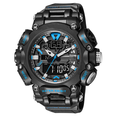 Het acrylhorloge van Spiegel Digitale Sporten 50 Meters maakt Chronograafpolshorloge waterdicht