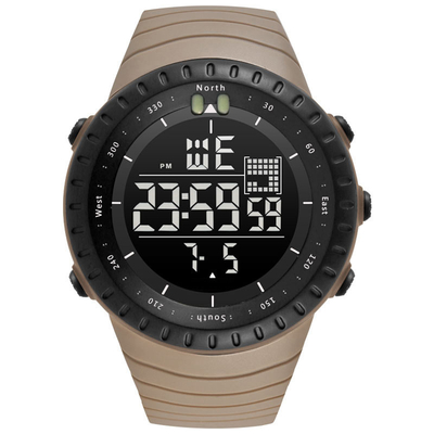 Het analoog-numerieke Chronos-Waterdichte Horloge van de Wijzerplaatsporten van het Sporthorloge Zwarte 50 Meters