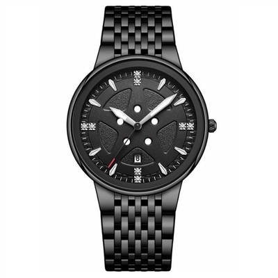 Het waterdichte van de het Horloge Dunne Kalender van de Roestvrij staalchronograaf Automatische Mechanische Horloge