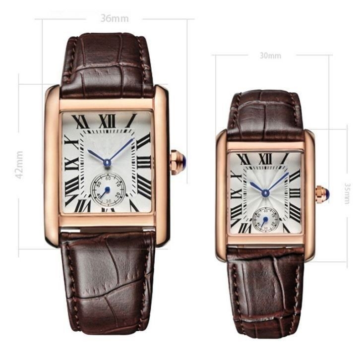 Het Horloge Pin Buckle Quartz Movement van de uitstekende Vierkante Vrouwen van de Gezichtsluxe