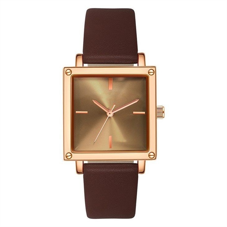 Leer/Mesh Strap Women Quartz Wrist-Horloge 30M niet de Schaalwijzerplaat van Life Waterproof Square